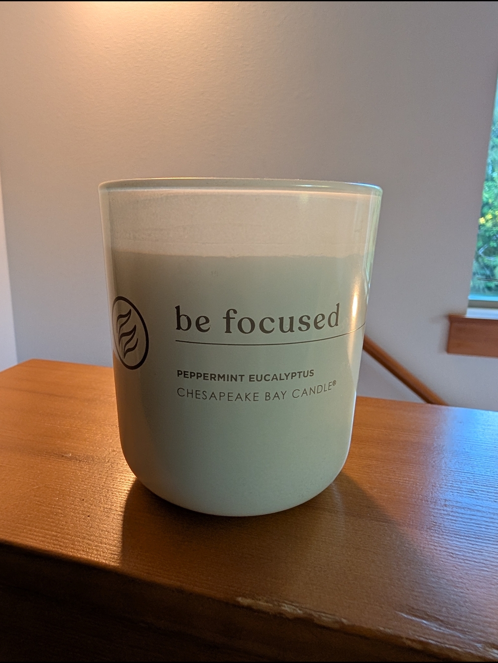 Chesapeake Bay Be Focused Peppermint Eucalyptus Candle - Light Cream